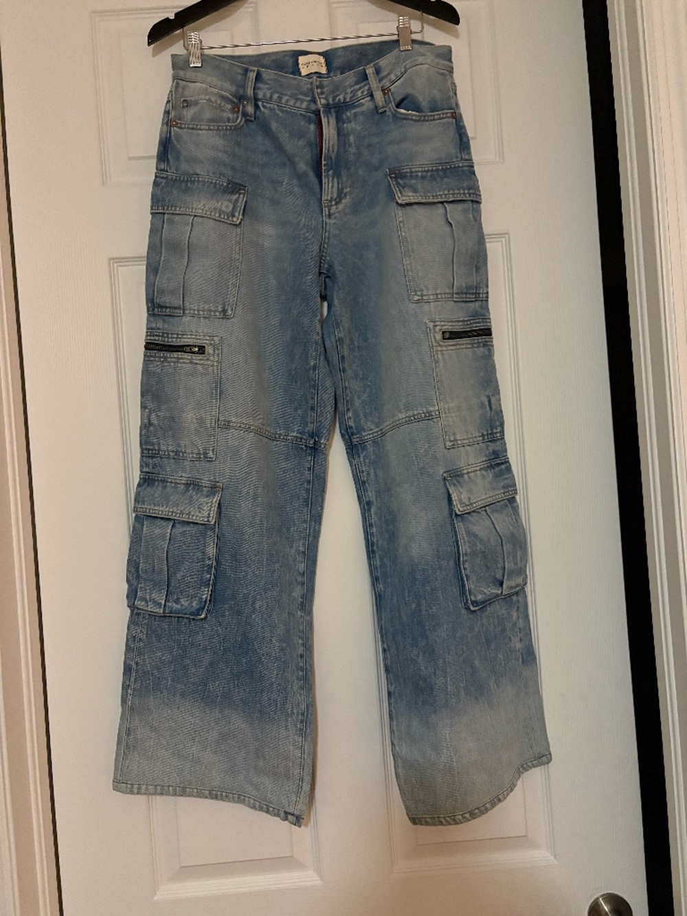 Alice & Oilivia Baggy Denim Cargo Jeans